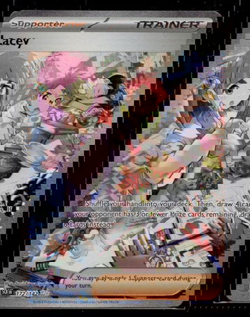 2024 Pokémon Scarlet & Violet Lacey SCR Trainer #172 Holo