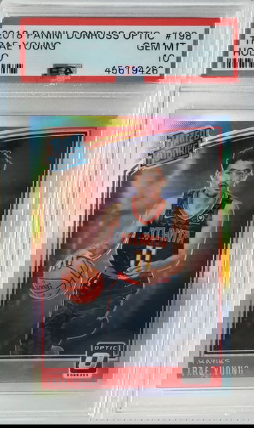 2018 Panini Donruss Optic Holo Trae Young #198 PSA 10