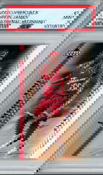 LEBRON JAMES 2003 Upper Deck Phenomenal Beginning #2 PSA 9 Gem Mint Cavs Lakers Heat