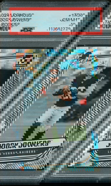 2024 Panini Donruss the Rookies Brock Bowers #TR36 PSA 10