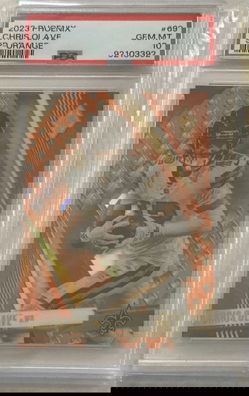 2023 Phoenix Chris Olave SP Variation Orange Prizm   PSA 10   