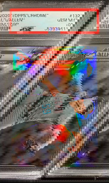 2020 Topps Chrome Zac Gallen Refractor PSA 10