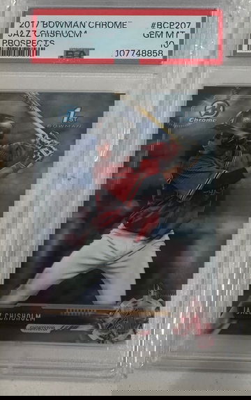  2017 BOWMAN CHROME JAZZ CHISHOLM PSA 10