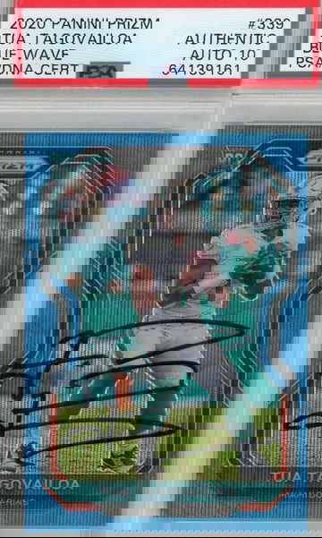 Tua Tagovailoa blue wave rookie auto 122/199-1/1