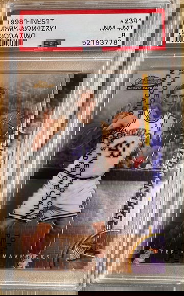 1998 Topps Finest Dirk Nowitzki Rookie with coating