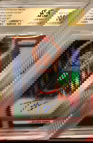 2018 Prizm Trae Young Silver Auto Autograph RC Rookie BGS 9.5