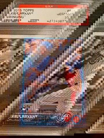 PSA 10 2015 Topps Kris Bryant Swinging #616 RC