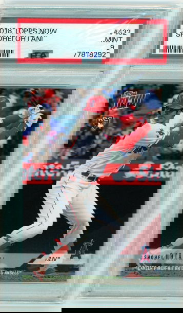 2018 Topps Now #432 Shohei Ohtani PSA 9 MINT!