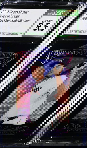 Giancarlo Stanton 2015 Topps Chrome Gallery of Greats GGR-22 CSG 9.5 Gem Mint
