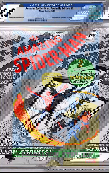 AMAZING SPIDER-MAN #1 CGC 9.8 *FACSIMILE ED REPRINT* FIRST SOLO SPIDER-MAN TITLE 2022