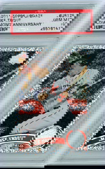 2011 Topps Update #US175 Mike Trout Diamond Anniversary!! PSA 10 GEM MINT!!!