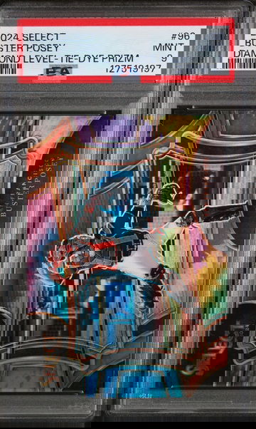 2024 Panini Select Diamond Level Tie-Dye Prizm Buster Posey #96 /25 PSA 9