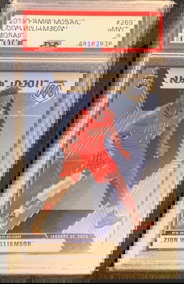 2019 Panini Mosaic Zion Williamson PSA 9