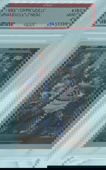 1992-93 Topps Gold Shaquille O’Neal PSA 9 RC