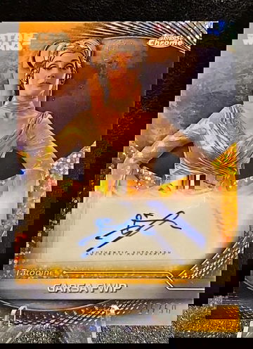 2024 Topps Star Wars Hyperspace  Garsa Fwip  Jessica Beals  Gold Speckle Auto  /50 