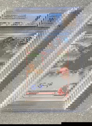 Gilberto Jimenez 2020 Bowman Chrome Auto BGS 9
