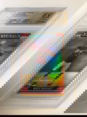 2006 Topps Chrome - Matt Leinart - Rookie Refractor BGS 9.5