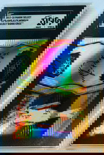 2017-18 Panini Select Alex Morgan SS-AMG SGC 9 Mint + 10 Auto USA Soccer Legend Silver Refractor On-Card Auto Autograph