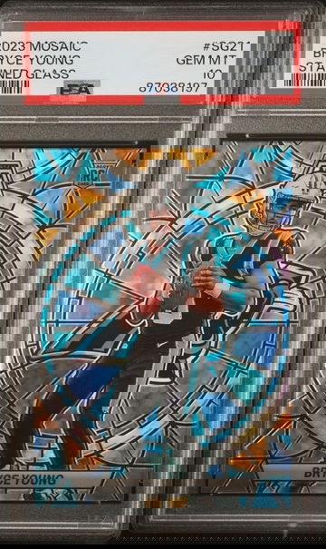 2023 Panini Mosaic #SG-21 Bryce Young Stained Glass Prizm PSA 10