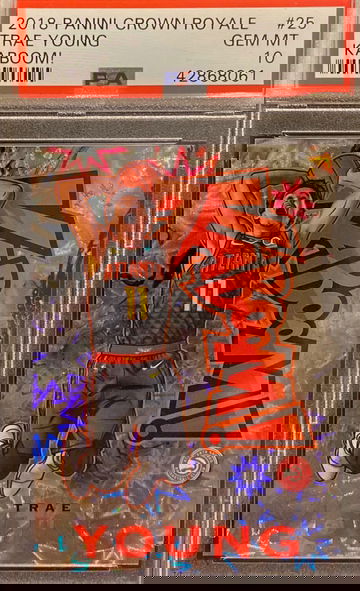 2018 Crown Royale Trae Young Kaboom SSP Rc PSA 10 