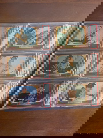 1955 Bowman - 6 card PSA Lot - well-centered!