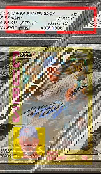 Superfractor 1/1 Auto Kris Bryant 2019 Topps Silver Pack 