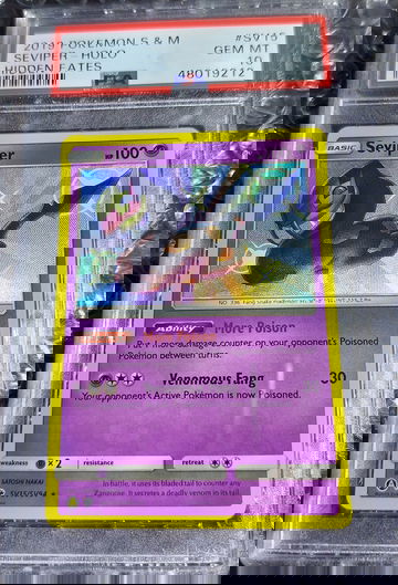 Seviper Hidden Fates Shiny Vault SV15 PSA 10 Gem Mint