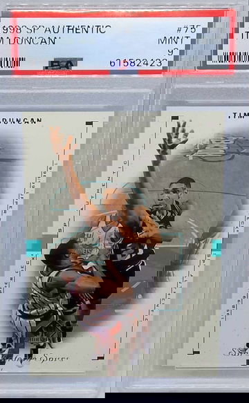 1998 SP Authentic #75 Tim Duncan PSA 9