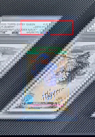2020 Topps Gypsy Queen GQ Luis Robert /25 Bazooka Back Auto RC ROOKIE GQA-LR PSA 10