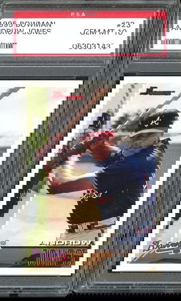 ANDRUW JONES 1995 BOWMAN #23 PSA 10 RC