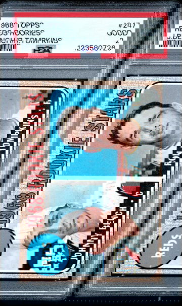 1968 Topps Reds Rookies Johnny Bench/Ron Tompkins #247 PSA 2