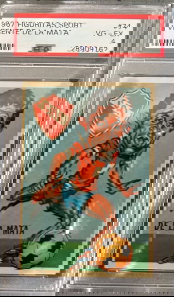 1967 Figuritas Sport Vicente De La Cruz PSA 4