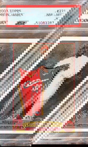 2003 Topps Lebron James 221 PSA 8 Rookie