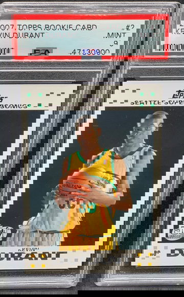 Kevin Durant 2007 Topps Rookie PSA 9