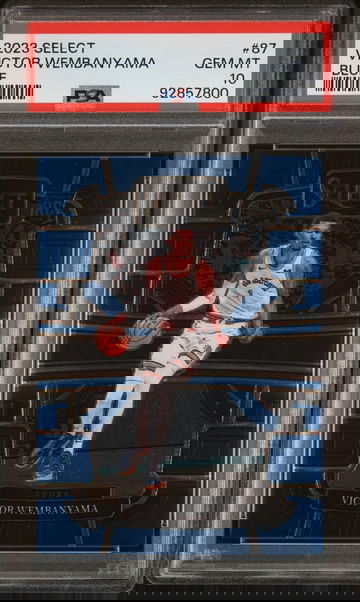 2023 Select VICTOR WEMBANYAMA BLUE Rookie Card RC #87 PSA 10 Gem Mint