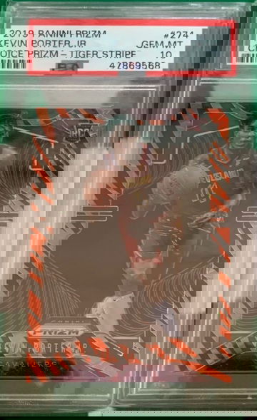 2019 Panini Prizm Kevin Porter Jr. Choice Prizm - Tiger Stripe PSA 10 Gem-Mint