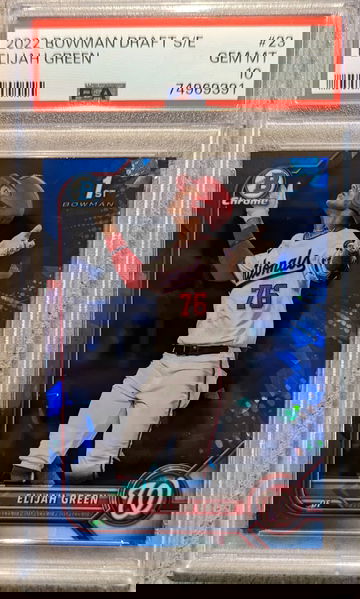 2022 Bowman Chrome Elijah Green Sapphire PSA 10