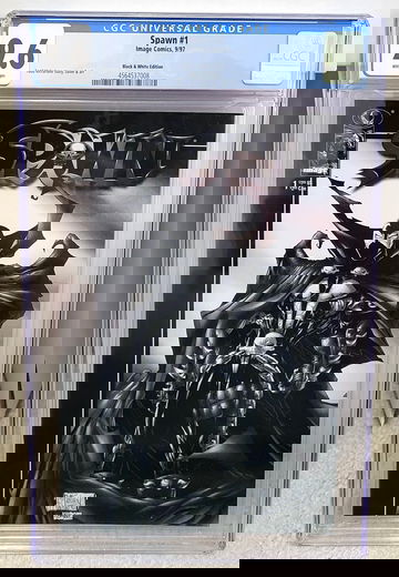 Spawn #1 (1997) CGC 9.6 - Rare Black and White Variant Edition Image Comics Key