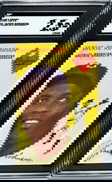 1954 TOPPS JACKIE ROBINSON #10 SGC 2.5