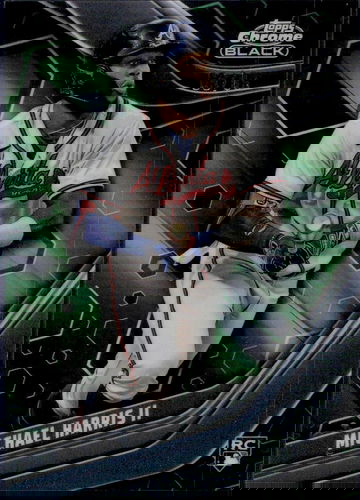 2023 Topps Chrome Black 88 Michael Harris II Rookie /75 Atlanta Braves