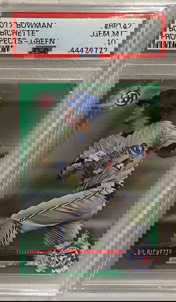 2017 Bowman Prospects Green BP142 Bo Bichette PSA 10