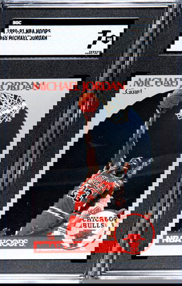 1990-91 Hoops #65 Michael Jordan SGC 7 NM