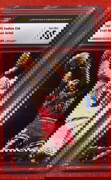 1993 Stadium Club Michael Jordan #169 CSG 10 Chicago Bulls