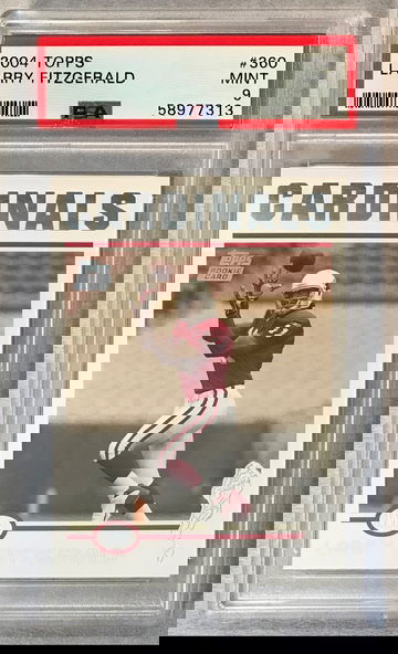 Larry Fitzgerald 2004 Topps Rookie #360 - PSA 9 Mint - Cardinals
