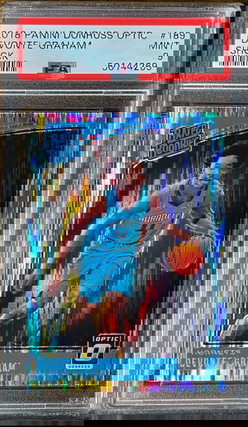 2018 Optic Shock Prizm Devonte Graham RC ROOKIE RATED ROOKIE #189 PSA 9