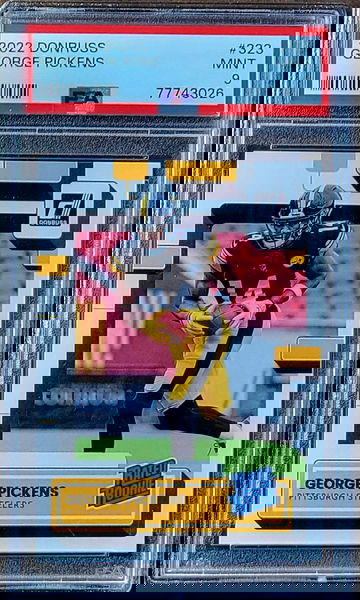 2022 GEORGE PICKENS Panini Donruss Rated Rookie PSA 9 RC #323