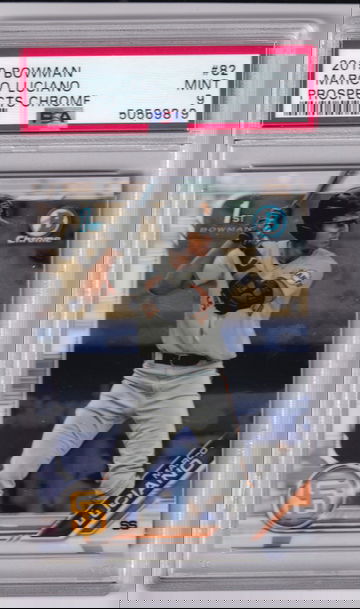 2019 Bowman Chrome Prospects Marco Luciano #82 PSA 9