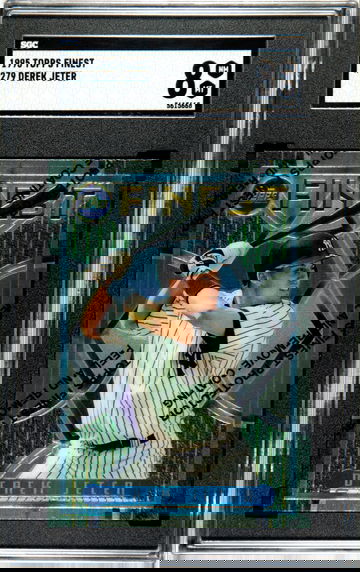 1995 Topps Finest Derek Jeter SGC 8