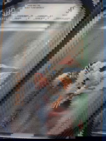 2000 Tom Brady Metal BGS 9 RC Rookie