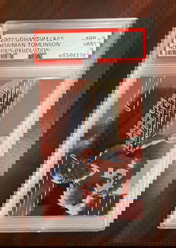 2001 Quantum Leaf Ladanian Tomlinson Rookie Revolution PSA 9